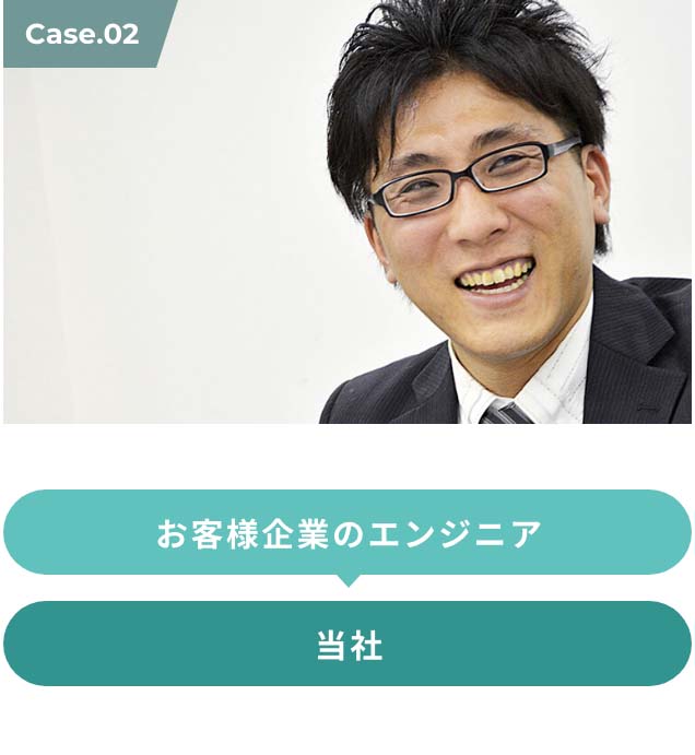 お客様企業のエンジニア ＞ 当社